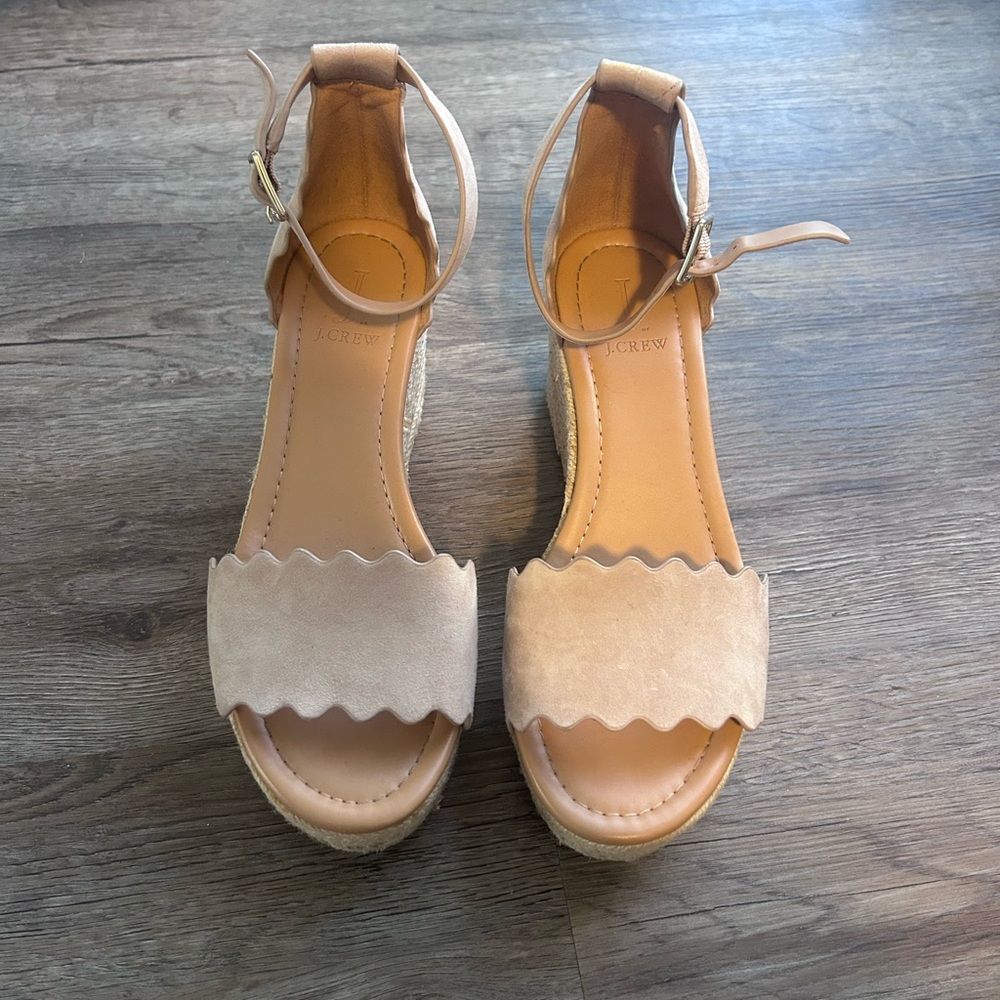 J. Crew Factory platform espadrilles